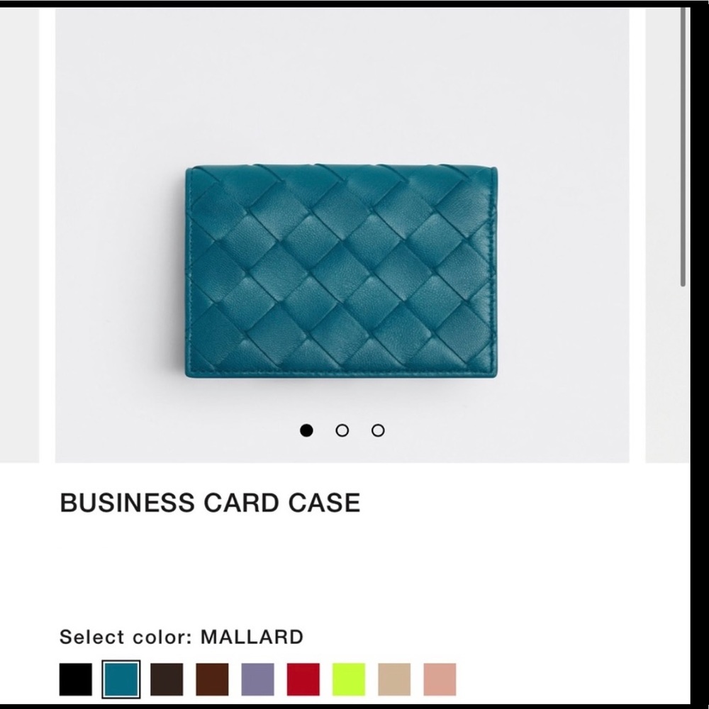 Bottega Veneta Card Case in Mallard